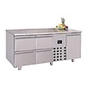 Combisteel 700 koelwerkbank 1drs 4 laden monoblock | 7489.5365 Combisteel 700 koelwerkbank 1drs 4 laden monoblock | 7489.5365