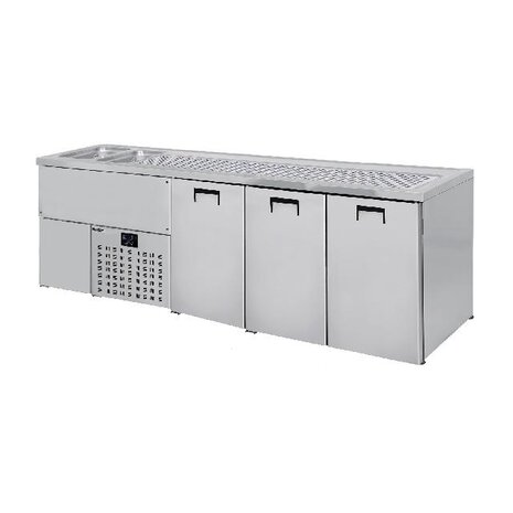 Combisteel Bierkoeler 3 deuren 2l | 7489.5345
