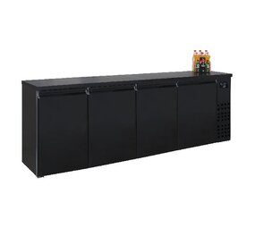 Combisteel Barkoeler zwart 4 deuren