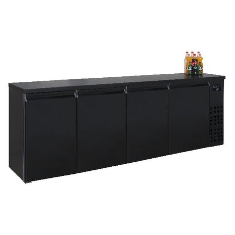 Combisteel Barkoeler zwart 4 deuren | 7489.5280
