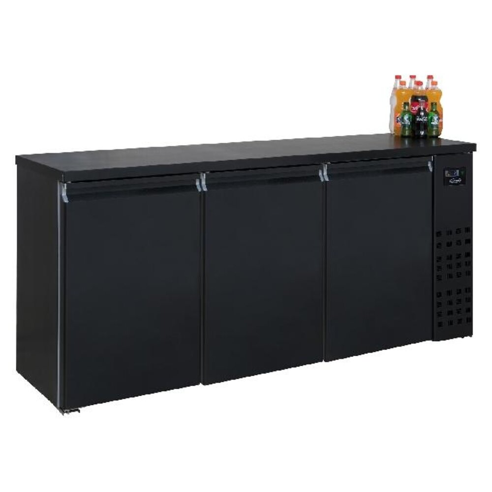 Combisteel Barkoeler zwart 3 deuren | 7489.5275
