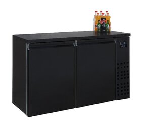 Combisteel Barkoeler zwart 2 deuren Combisteel Barkoeler zwart 2 deuren