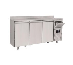 Combisteel 600 koelwerkbank 3 deuren incl. afkloplade voor koffie Combisteel 600 koelwerkbank 3 deuren incl. afkloplade voor koffie