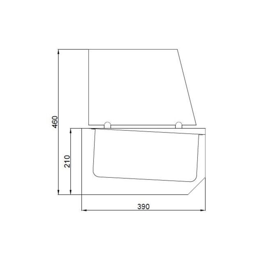 Combisteel Gekoelde opzetvitrine 10x 1 3 gn | 7489.5245