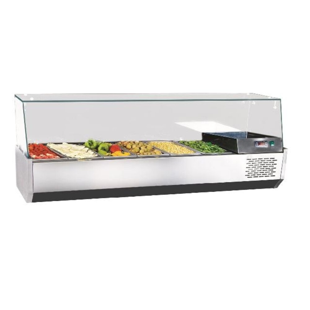 Combisteel Gekoelde opzetvitrine 6x 1 3 gn | 7489.5240