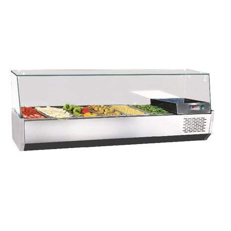 Combisteel Gekoelde opzetvitrine 6x 1 3 gn | 7489.5240