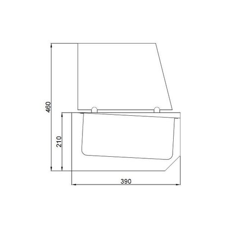 Combisteel Gekoelde opzetvitrine 6x 1 3 gn | 7489.5240