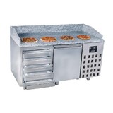 Combisteel Pizzawerkbank 1 deur 5 laden Combisteel Pizzawerkbank 1 deur 5 laden