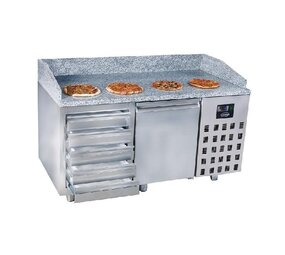 Combisteel Pizzawerkbank 1 deur 5 laden Combisteel Pizzawerkbank 1 deur 5 laden