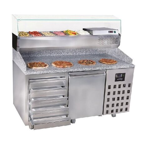 Combisteel Pizzawerkbank 1 deur 5 laden | 7489.5230 Combisteel Pizzawerkbank 1 deur 5 laden | 7489.5230