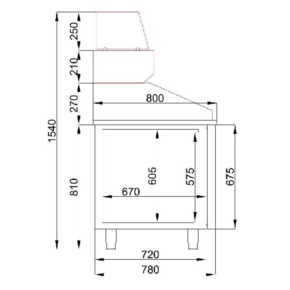 Combisteel Pizzawerkbank 1 deur 5 laden | 7489.5230 Combisteel Pizzawerkbank 1 deur 5 laden | 7489.5230