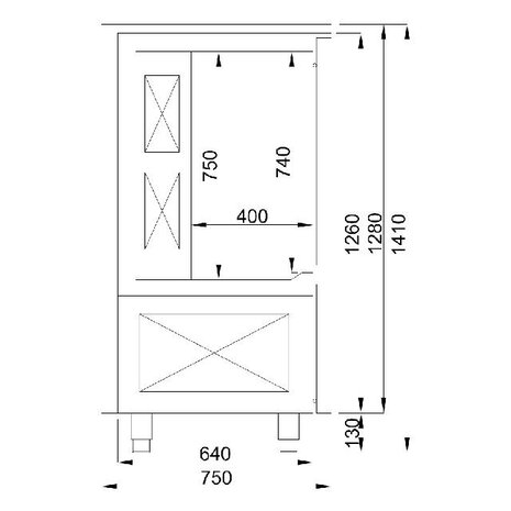 Combisteel Blastchiller 10x 1 1gn | 7489.5215
