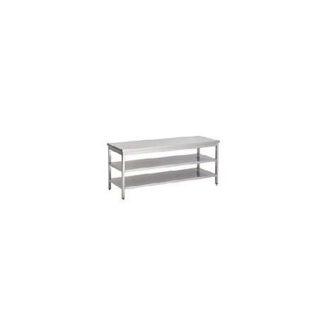 Combisteel 700 werktafel 2 schappen 2200 | 7812.0341 Combisteel 700 werktafel 2 schappen 2200 | 7812.0341