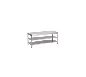 Combisteel 800 werktafel 2 schappen 2800 Combisteel 800 werktafel 2 schappen 2800