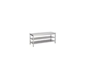 Combisteel 700 werktafel 2 schappen 2800 Combisteel 700 werktafel 2 schappen 2800