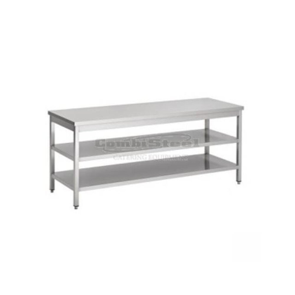 Combisteel 700 werktafel 2 schappen 2700 | 7812.0313 Combisteel 700 werktafel 2 schappen 2700 | 7812.0313