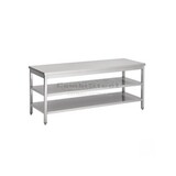 Combisteel 700 werktafel 2 schappen 2700 Combisteel 700 werktafel 2 schappen 2700