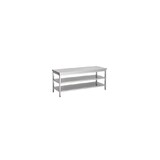 Combisteel 600 werktafel 2 schappen 2800 Combisteel 600 werktafel 2 schappen 2800