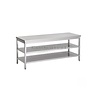 Combisteel 600 werktafel 2 schappen 2500 | 7812.0282 Combisteel 600 werktafel 2 schappen 2500 | 7812.0282