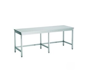 Combisteel 600 werktafel open onderstel 2100 Combisteel 600 werktafel open onderstel 2100