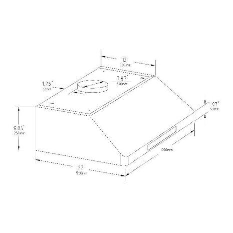 Combisteel Afzuigkap 1200 | 7227.0010 Combisteel Afzuigkap 1200 | 7227.0010