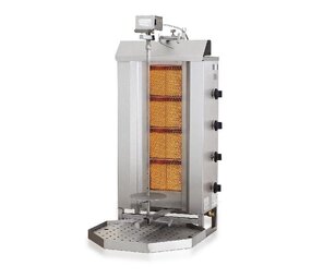 Combisteel Gyros grill gas motor boven 4 hittezones Combisteel Gyros grill gas motor boven 4 hittezones