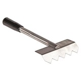 Combisteel Base 700 lavasteengrill schraper geribd Combisteel Base 700 lavasteengrill schraper geribd