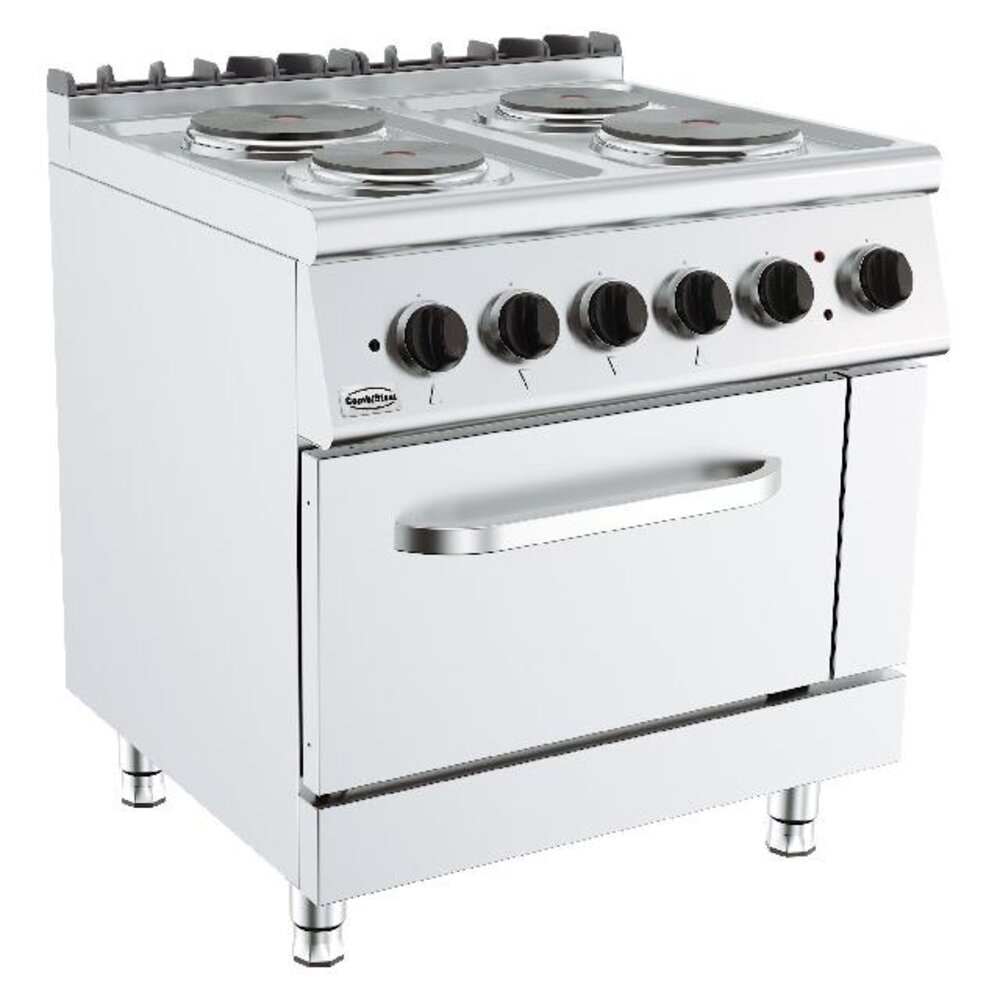 Combisteel Base 700 kooktafel elektrisch 4 pl. el. oven | 7178.0435 Combisteel Base 700 kooktafel elektrisch 4 pl. el. oven | 7178.0435