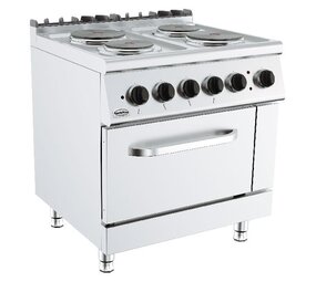 Combisteel Base 700 kooktafel elektrisch 4 pl. el. oven Combisteel Base 700 kooktafel elektrisch 4 pl. el. oven