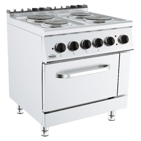 Combisteel Base 700 kooktafel elektrisch 4 pl. el. oven | 7178.0435 Combisteel Base 700 kooktafel elektrisch 4 pl. el. oven | 7178.0435