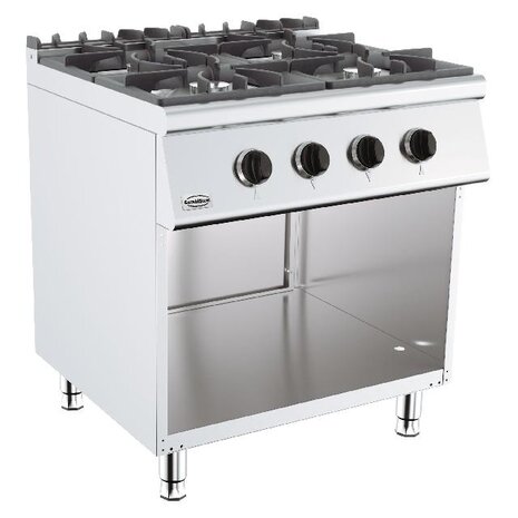 Combisteel Base 700 gaskooktafel 4 br. | 7178.0405