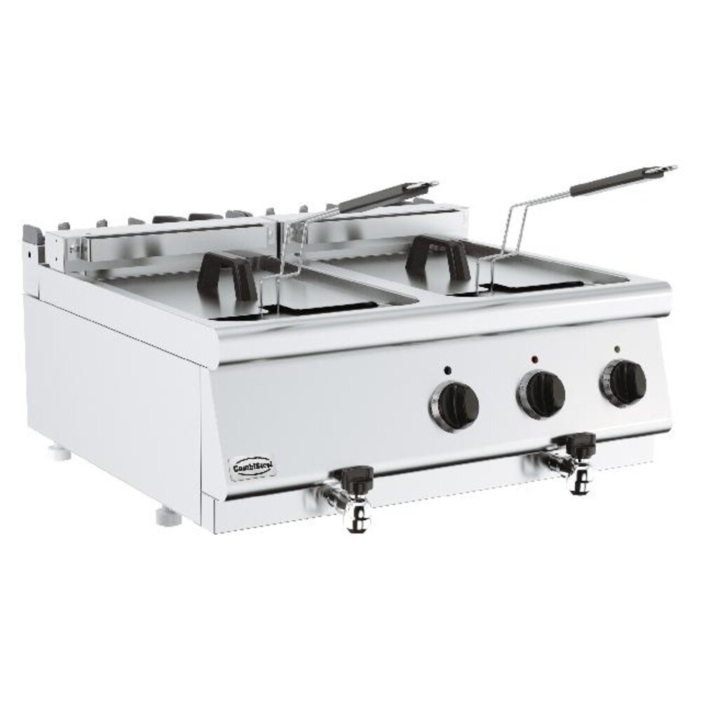 Combisteel Base 700 friteuse el. 2x10l tafelmodel | 7178.0290