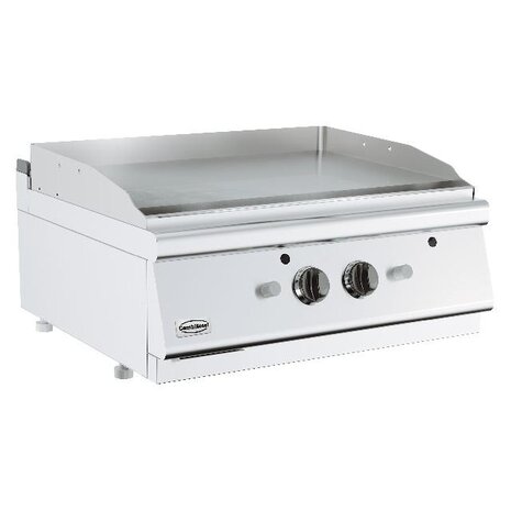 Combisteel Base 700 gasbakplaat chroom dubbel tafelmodel | 7178.0260