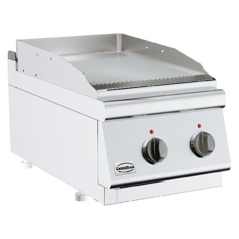 Combisteel Base 700 bakplaat elek. geribd enk tafelmodel | 7178.0245