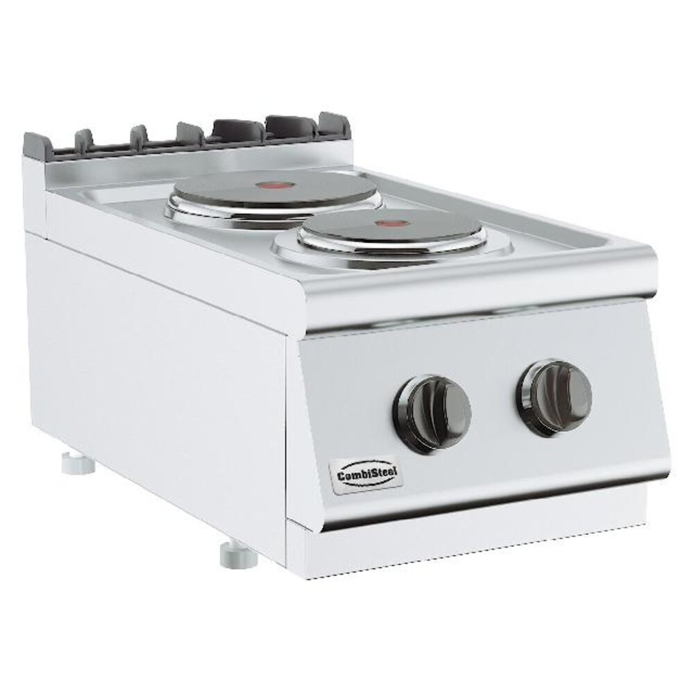 Combisteel Base 700 kooktafel elektrisch 2 pl. tafelmodel | 7178.0215 Combisteel Base 700 kooktafel elektrisch 2 pl. tafelmodel | 7178.0215