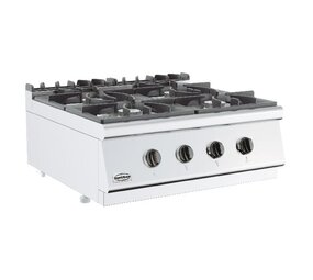 Combisteel Base 700 gaskooktafel 4 br. tafelmodel Combisteel Base 700 gaskooktafel 4 br. tafelmodel