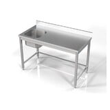 Combisteel 700 spoeltafel 1 links 1400