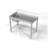 Combisteel 700 spoeltafel 1 links 1200