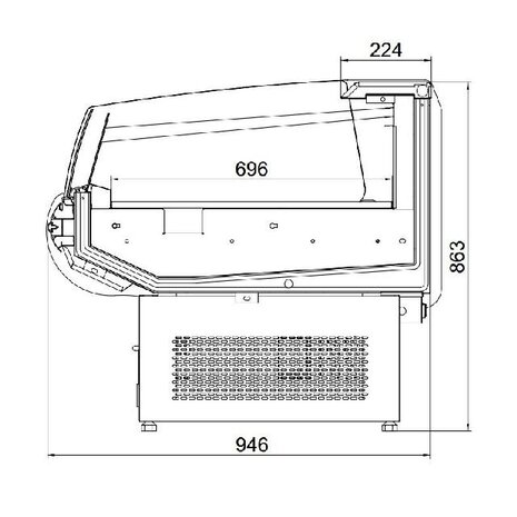 Combisteel Koelvitrine 1875 | 7455.2700