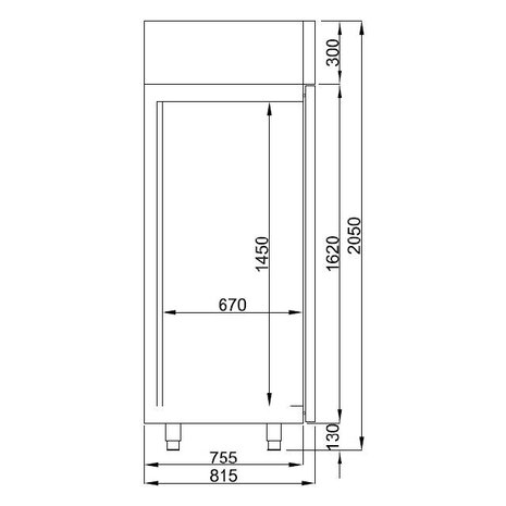 Combisteel Chocolade bewaarkast | 7489.5425