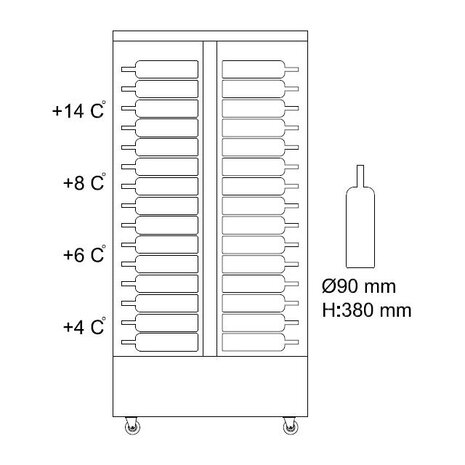 Combisteel Wijnkoelkast | 7489.5420 Combisteel Wijnkoelkast | 7489.5420
