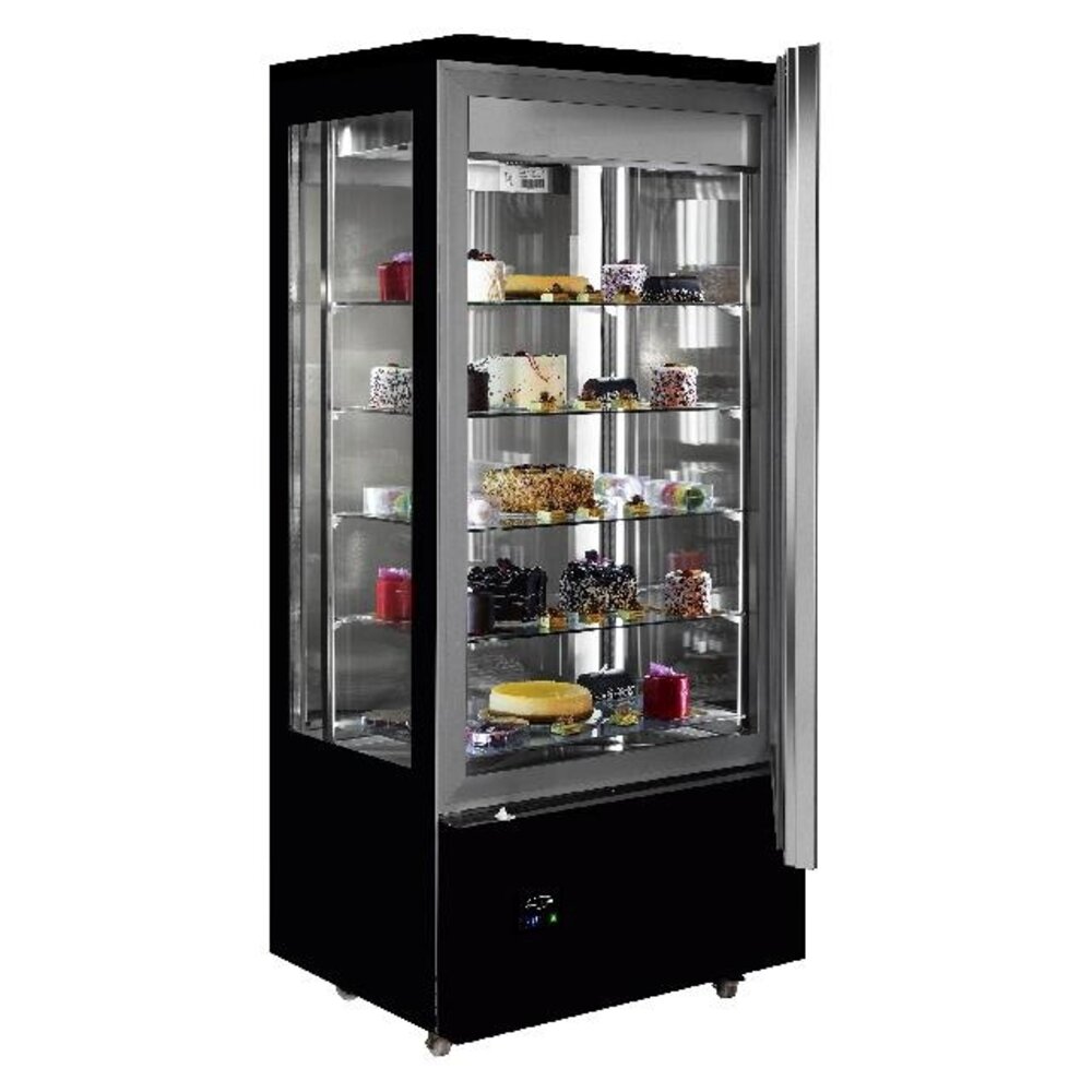 Combisteel Gekoelde gebaksvitrine chocolade | 7489.5395 Combisteel Gekoelde gebaksvitrine chocolade | 7489.5395