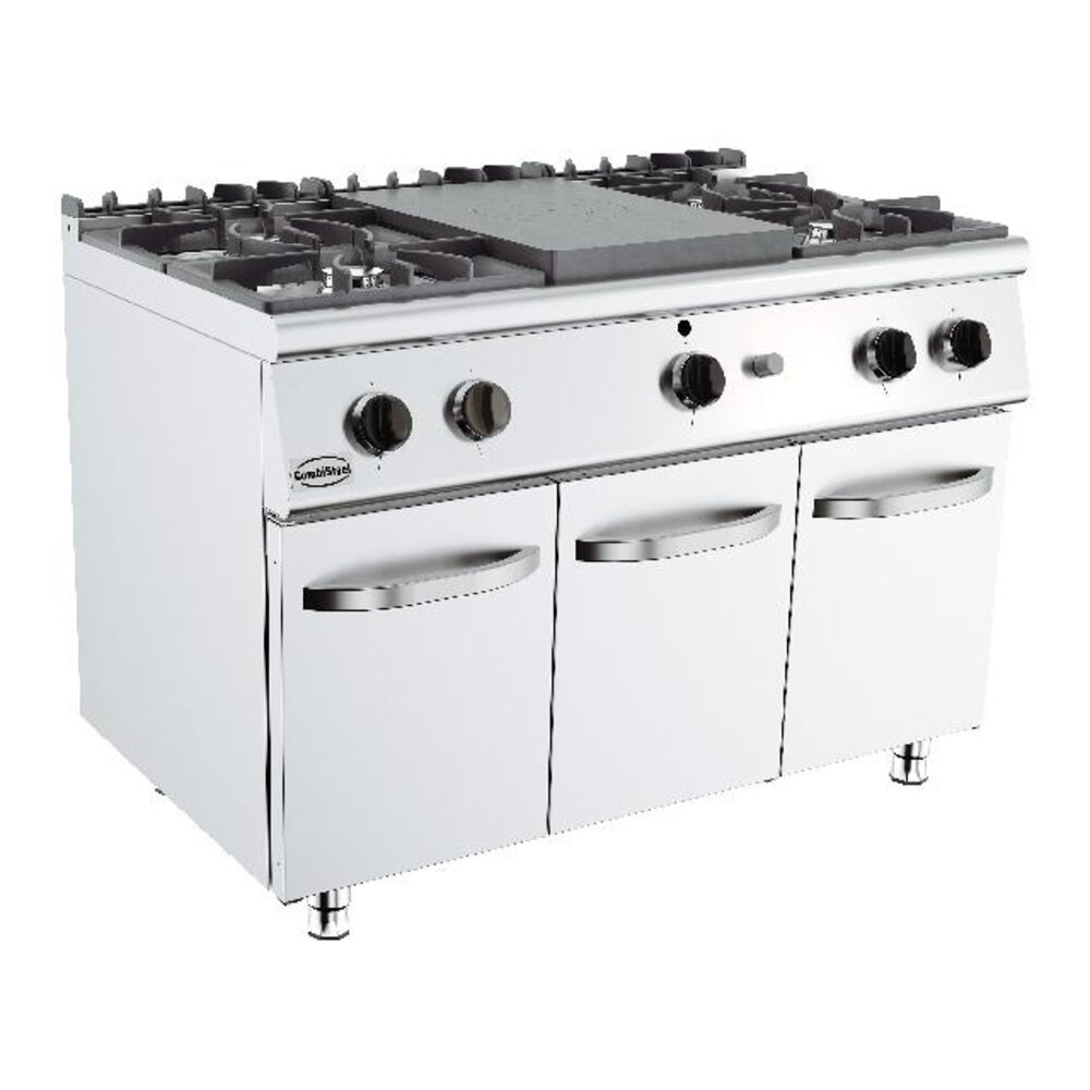Combisteel Base 700 kookplaatfornuis gas 4 br. | 7178.0585
