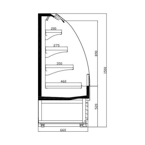 Combisteel Koelvitrine 1.5 | 7080.0015