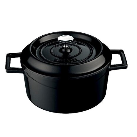 Combisteel Lava gietijzeren braadpan ø32 zwart | 7013.2915 Combisteel Lava gietijzeren braadpan ø32 zwart | 7013.2915