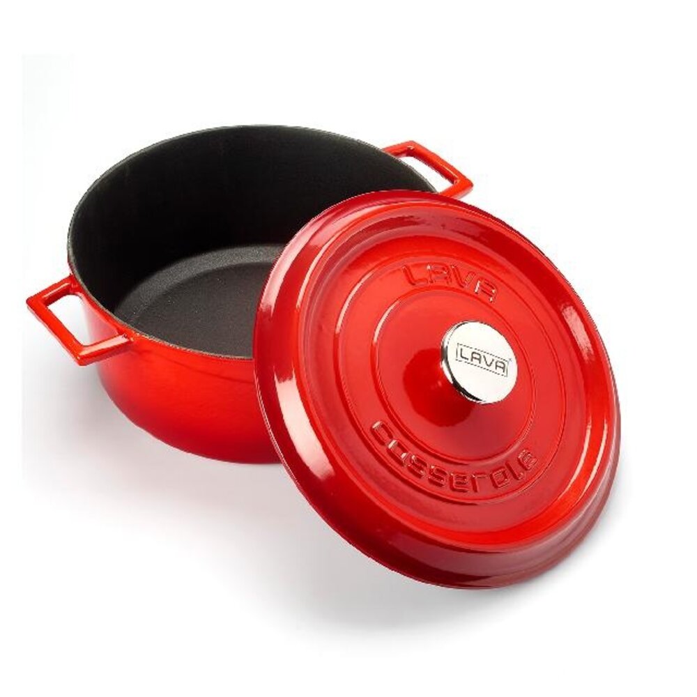 Combisteel Lava gietijzeren braadpan ø24 rood | 7013.2900 Combisteel Lava gietijzeren braadpan ø24 rood | 7013.2900