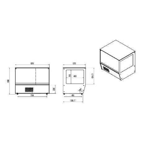Combisteel Koelvitrine 159l | 7450.0675