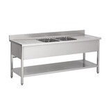 Combisteel 700 spoeltafel bodemschap 2 midden 2000 Combisteel 700 spoeltafel bodemschap 2 midden 2000