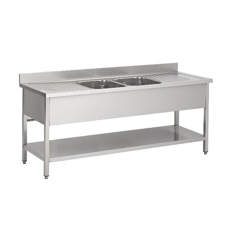 Combisteel 700 spoeltafel bodemschap 2 midden 2000 | 7333.0870