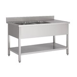 Combisteel 700 spoeltafel bodemschap 2 rechts 1600 Combisteel 700 spoeltafel bodemschap 2 rechts 1600